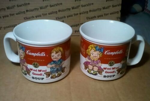 2 Campbell's Soup Mug Westwood 1993 14 ounces