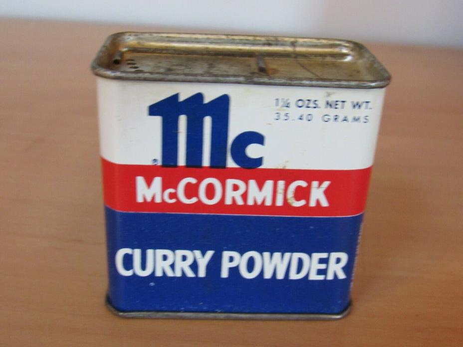 Vintage McCormick Spice Tin Curry Powder 1.25 Ounce