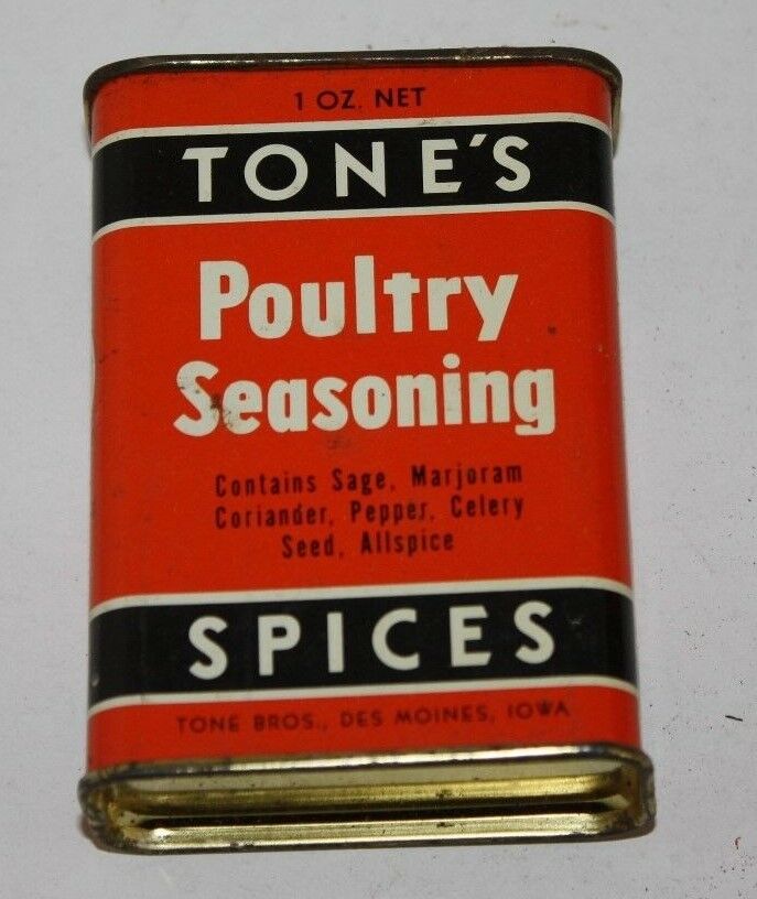 Vintage Tone's Poultry Seasoning 1 oz Spice Tin