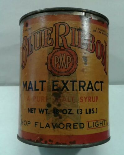 VINTAGE PREMIER MALT PRODUCTS INC. BLUE RIBBON CAN