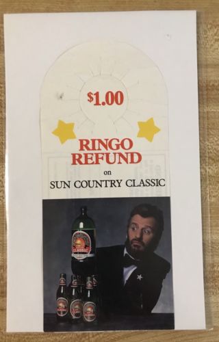 Ringo Starr Country Sun Classic Wine Cooler Refund Ad