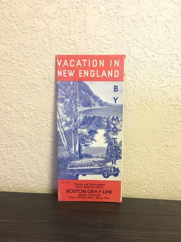 1935 Vacation in New England By Motor Guide