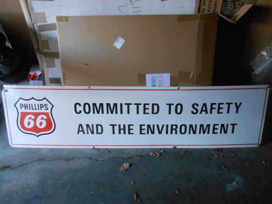 Phillips 66 Porcelain Sign Single Sided 71x 18 inches VG Condition