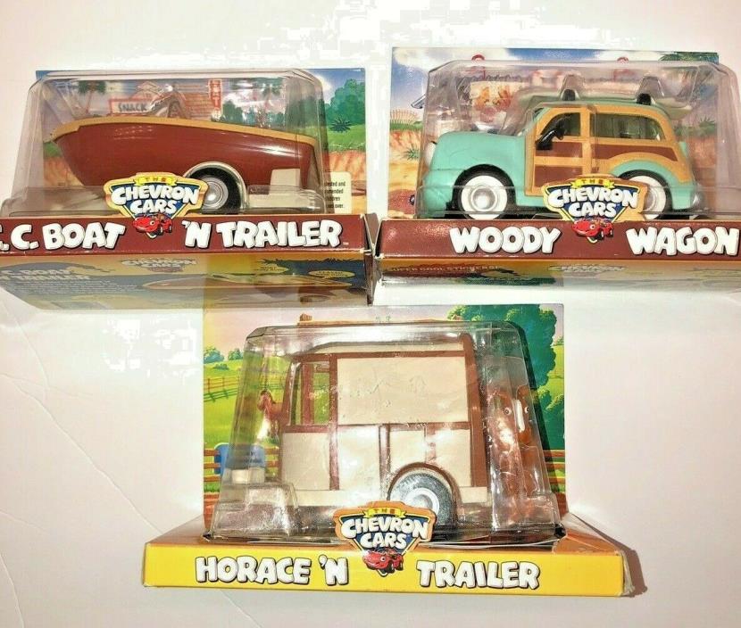 Chevron Cars 97 Woody Waggon & Horace 'N Trailer~& C.C. 'N Trailer lot