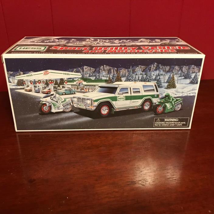 NEW! 2004 Hess Toy Sport Utility Vehicle SUV Motorcycles 40th Anniv original box