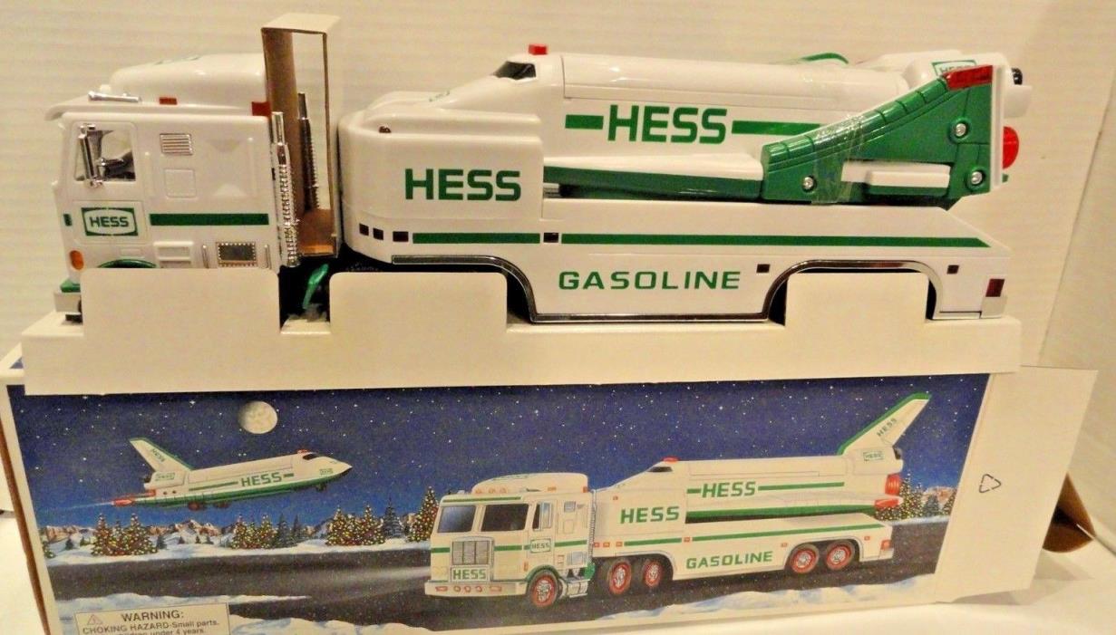 COLLECTIBLE 1999 HESS Toy Truck and  Space Shuttle with Satellite