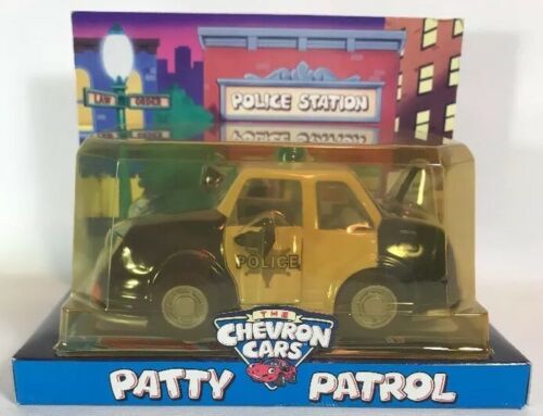 The Chevron Cars Patty Patrol Police Car Toy Collectible NEW