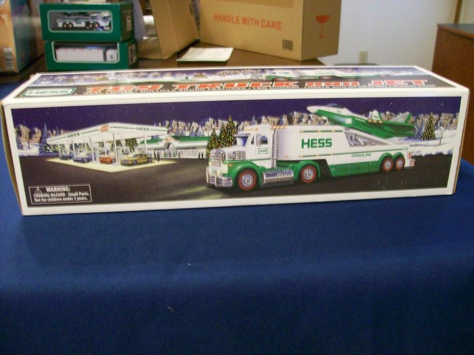 2010 Hess toy truck with Jet airplane NEW in box~Collectors Items