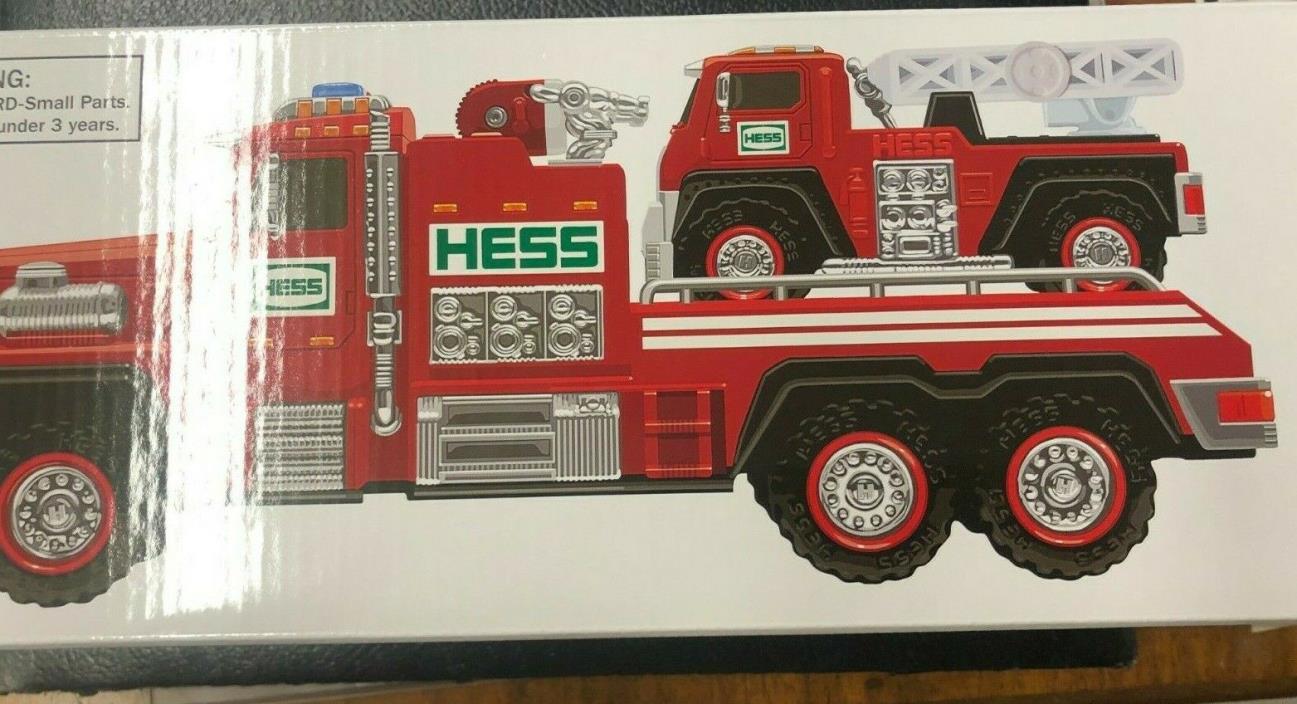 HESS Fire Truck and Ladder Rescue FACTORY SEALED Toy Sirens LED Lights NEW 2015