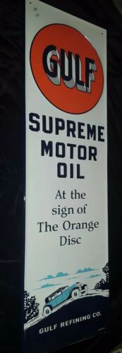 Gulf Supreme Motor Oil Metal Sign 13