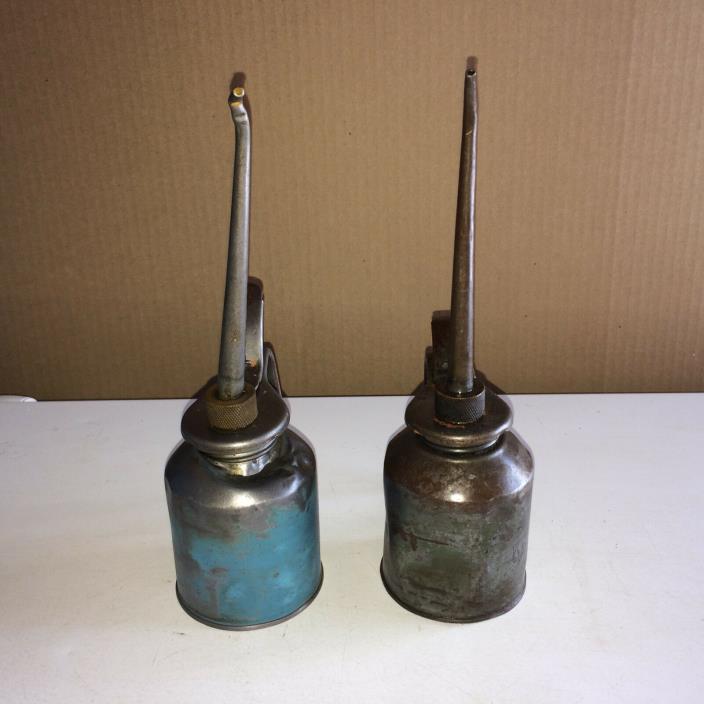 Vintage Hydraulic Pump Oiler Lot #2 - 2 Oil Pumpers