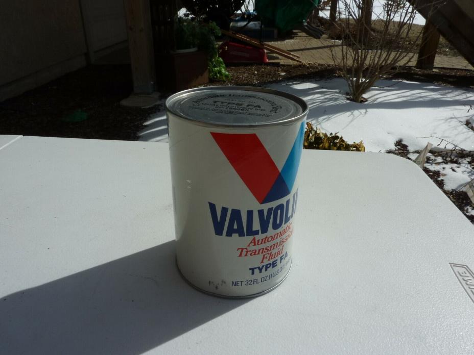 Vintage Valvoline Oil Can ... Full ... Transmission Type FA
