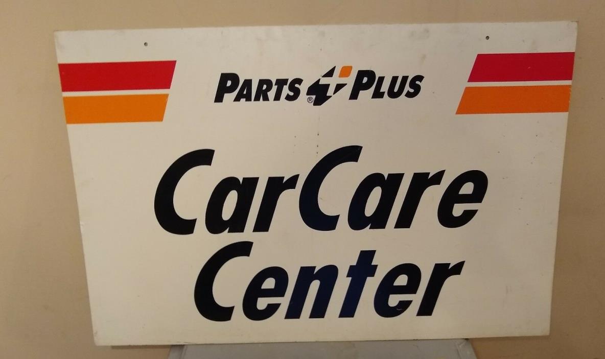 Parts Plus Car Care Center Automotive Shop 23 x 35 Double Sided Sign