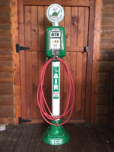 Eco Air Meter Tireflator  Pump Restored In Sinclair Oil Colors