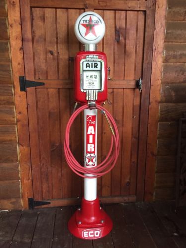 Eco Air Meter Tireflator  Pump Restored In Texaco Oil Colors