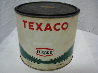 Vintage  almost empty TEXACO WHEEL BEARING GREASE 5lbs CAN