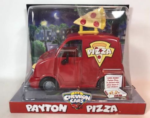 Chevron Cars Collection Payton Pizza 2005 Toy Car Original Pkg. Vintage NIB