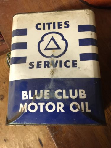 Cities Service 2 Gal Metal Empty Can