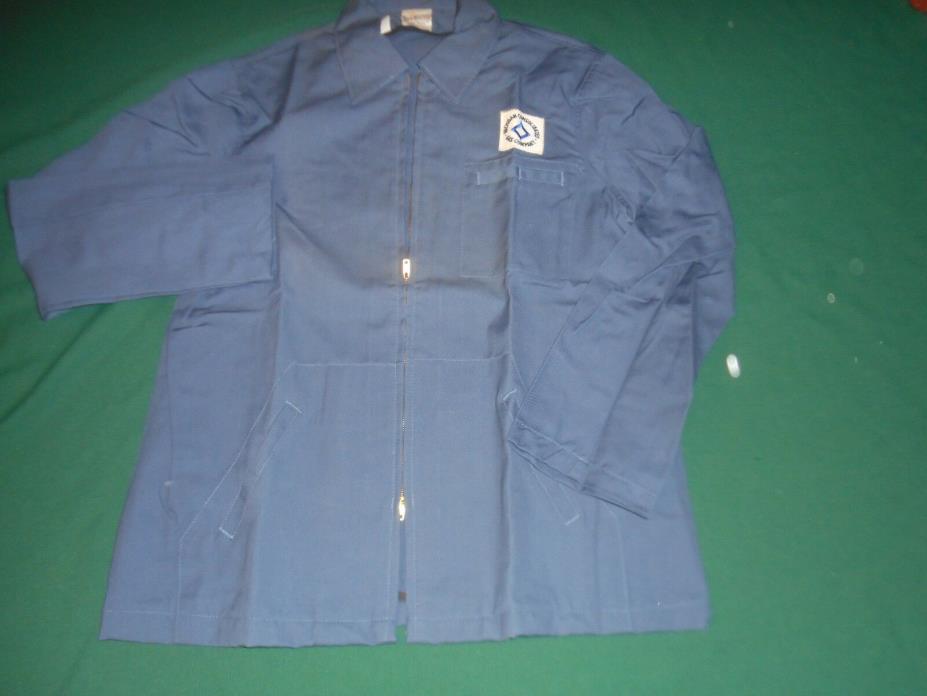 Vintage MICHIGAN CONSOLIDATED GAS COMPANY Mens Size 44 Lab Shop Work Coat Jacket