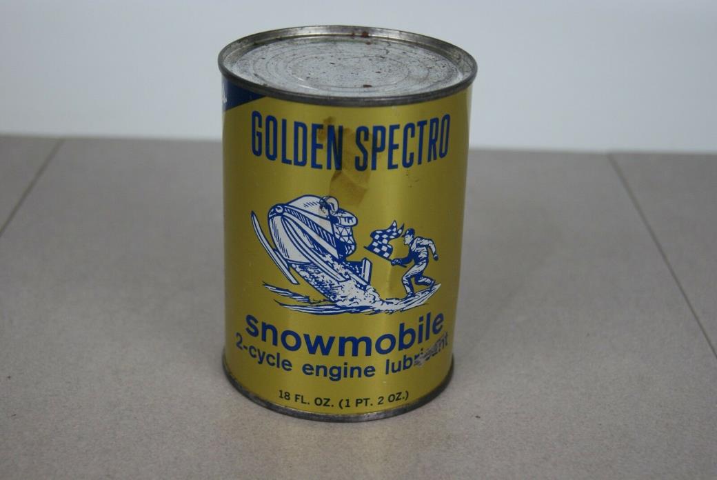 Golden Spectro Snowmobile 2-cycle engine,18 oz. Full Metal Can Man Cave