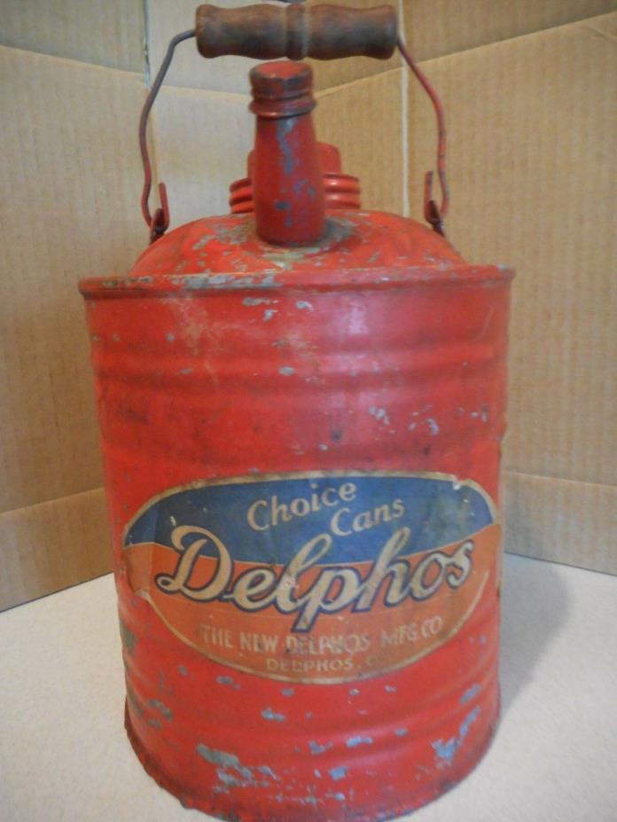 DELPHOS CHOICE GAS CAN/ 1 GALLON/ RED