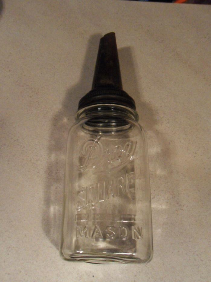 THE MASTER MFG. CO. PATD SEPT 14, 1926 Vintage Mason Jar Oil Can