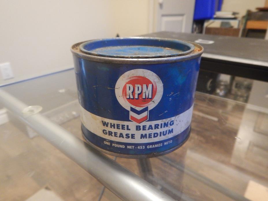 Rpm Grease Can Vintage