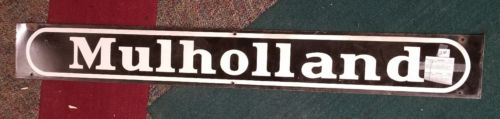 original neon mulholland porcelain sign