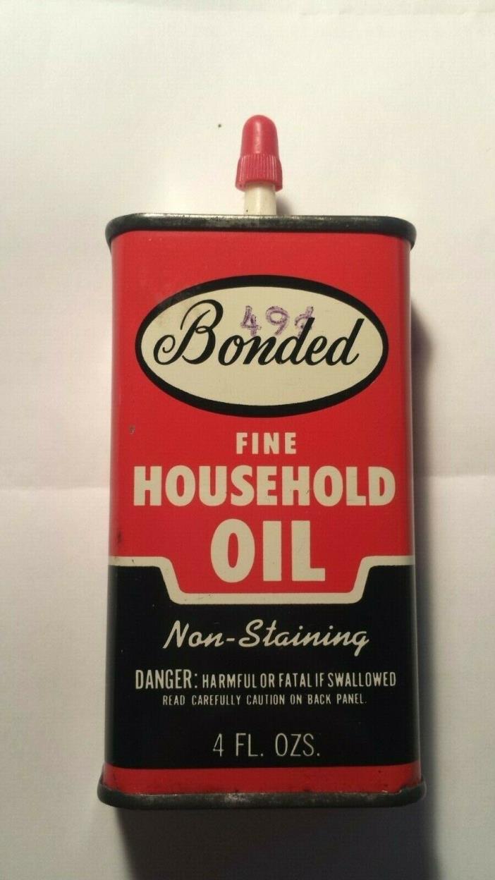 Vintage 4 Oz Tin Oil Can 