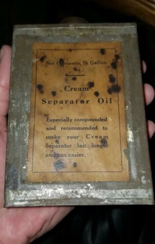 Vintage EARLY CENTURY Oil cream Separater Tin Can/Steel Oil Can