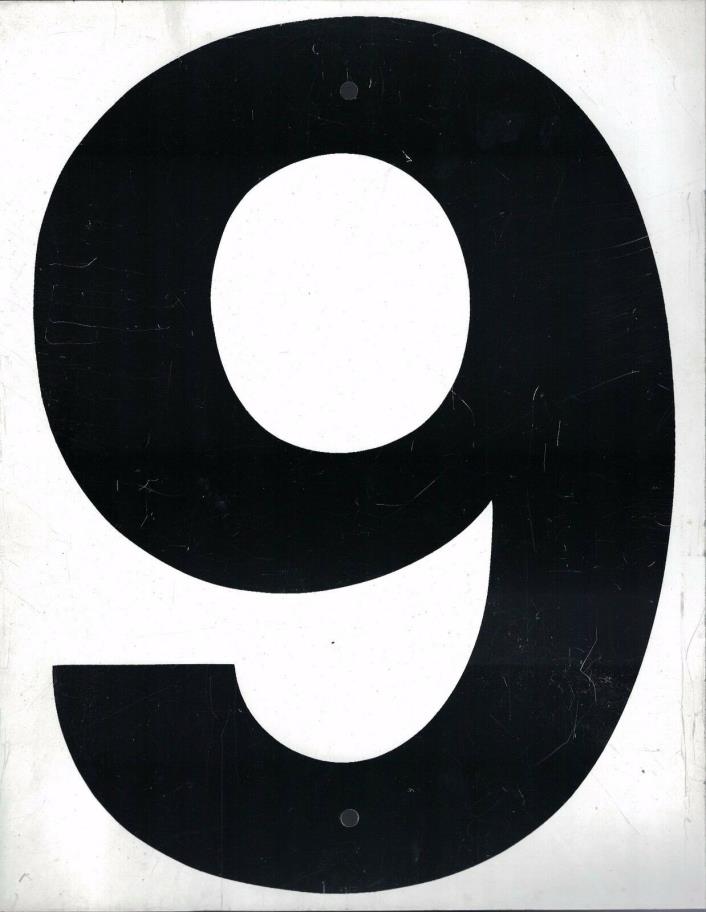 Vintage Number 0 & 6 or 9 Gas Service Station Sign Price 10