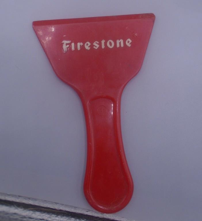 VINTAGE 1960's FIRESTONE TIRES PLASTIC ICE SCRAPER