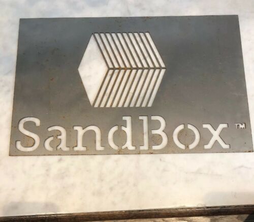 Old Vtg Collectible Oil Frac Company Sandbox Metal Sign Antique?