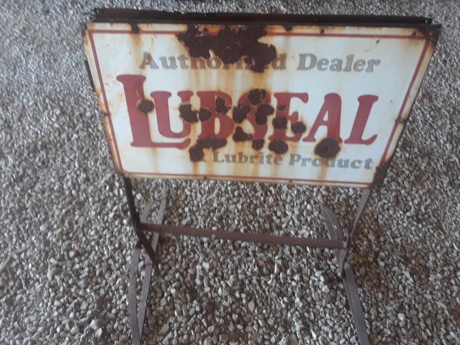 Autheroized Dealer / Lubseal Lubrite Products--Porcelain.Island Sign