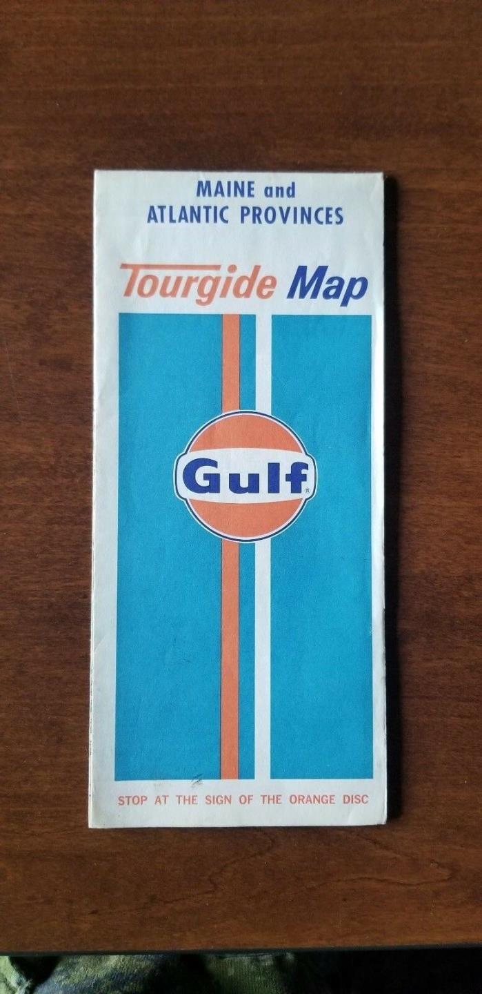 Gulf Road Map Maine and Atlantic provinces, gaz, oil Petroleum, Tourgide
