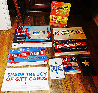 9 LOT USPS United States Postal Service Post Office Advertising Sign Holiday