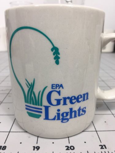 EPA Environmental Protection Agency Green Lights Coffee Tea Cocoa Mug Cup
