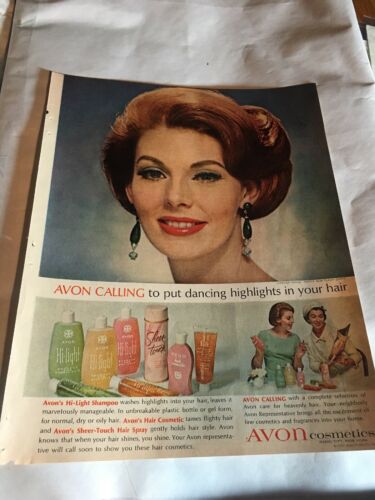1963 Vintage Ad Avon Cosmetics (E1)