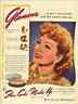 1943 vintage ad for Max Factor, Pan-Cake Makeup, Claudette Colbert -061112