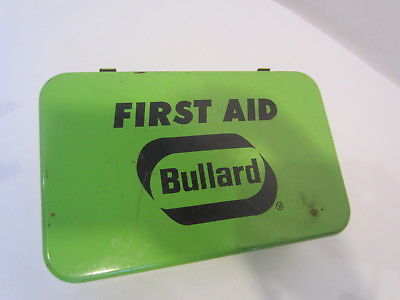 BULLARD FIRST AID metal box OSHA kit  complete VINTAGE