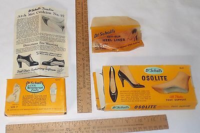 Dr Scholl's various FOOT / SHOE Enhancement ITEMS - OLDER / USED - As Is