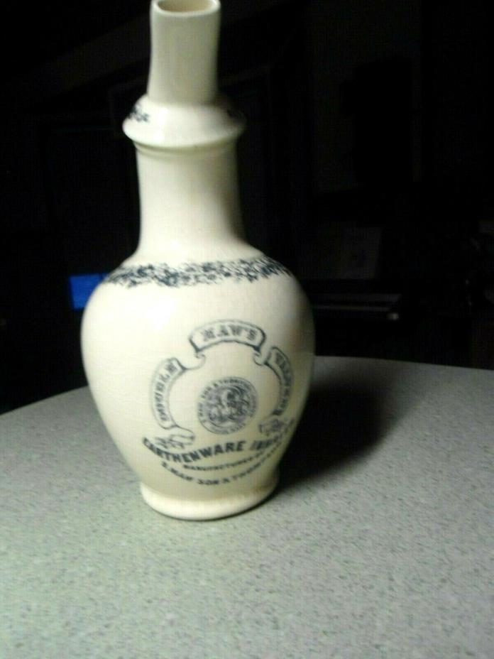 Vintage Pottery Inhaler S Maw Sons & Thompson London Double Valved Apothecary