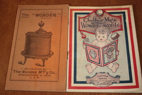 Vintage Advertising Wonder Stove Catalogue & Chubby Magic Castoria Book No 2
