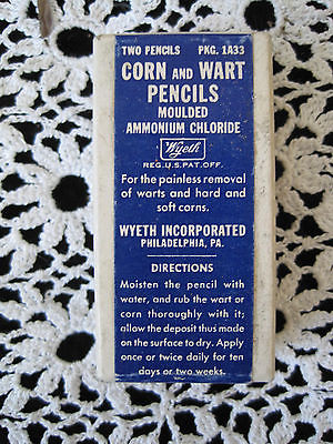 Medicine Box Corn Wart Pencil  Unopened Vintage