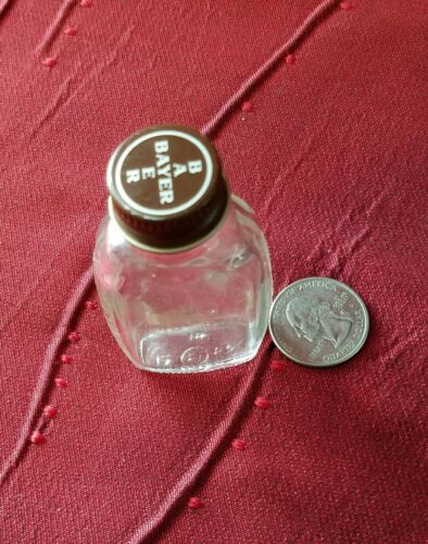 Vintage Bayer Asprin Glass Bottle