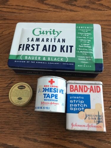 Group Of Vintage First Aid Tins