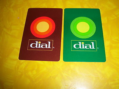(2) single playing cards--DIAL SOAP--vintage LOGO