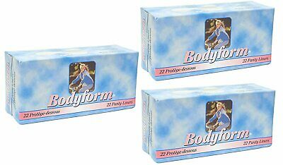 Bodyform Panty Liner Regular Thin Pads. 3 Pack of 66 Feminine Incontinence Pads.