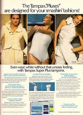 1980 Tampax Tampons Michelle Stevens Print Advertisement Ad Vintage VTG 80s