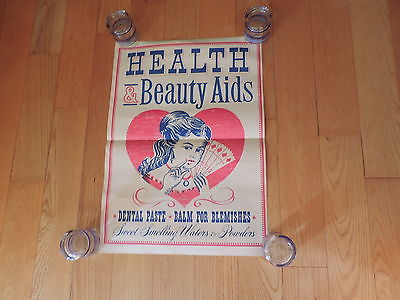 HEALTH  BEAUTY AID ADVERTISEMENT SIGN POSTER 2 SIDED SANDWICH BOARD DOMINO SUGAR